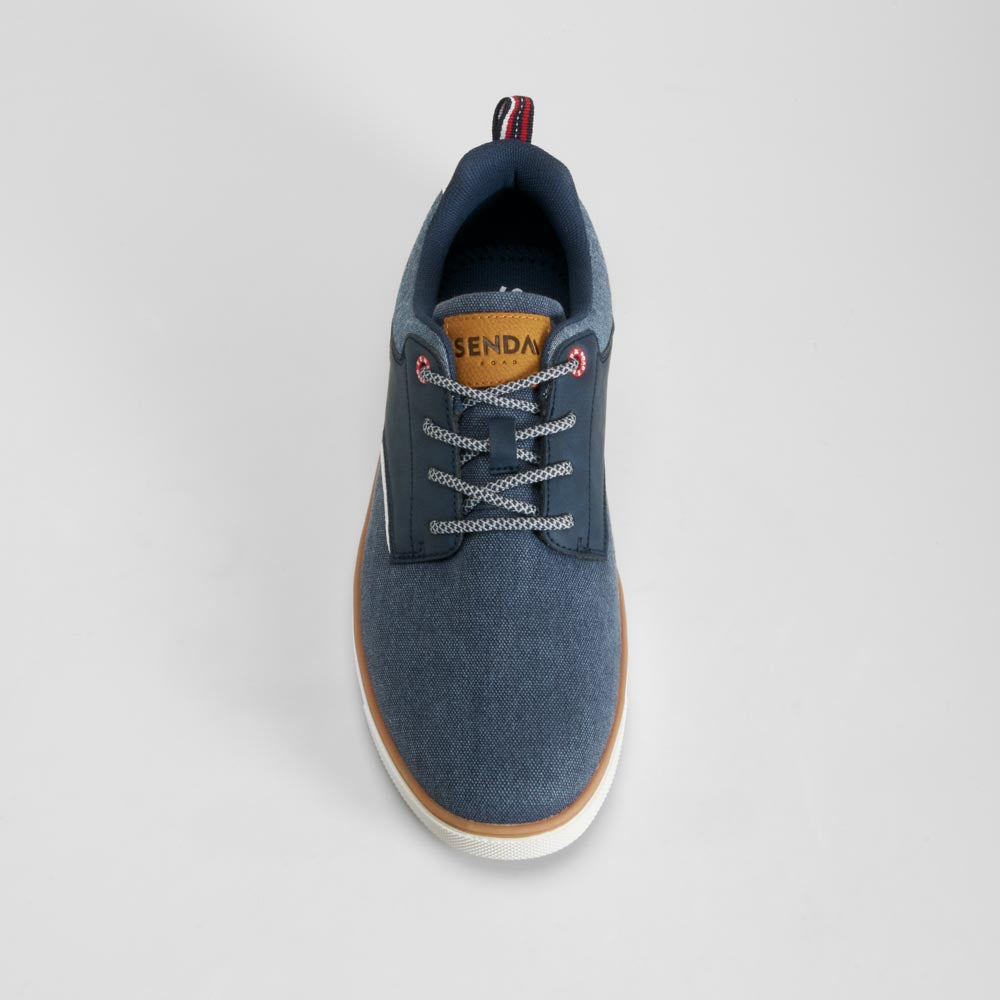 Deportiva lona blucher azul marino SENDA ROAD
