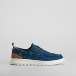 Zapatilla lona náutico azul marino SENDA ROAD