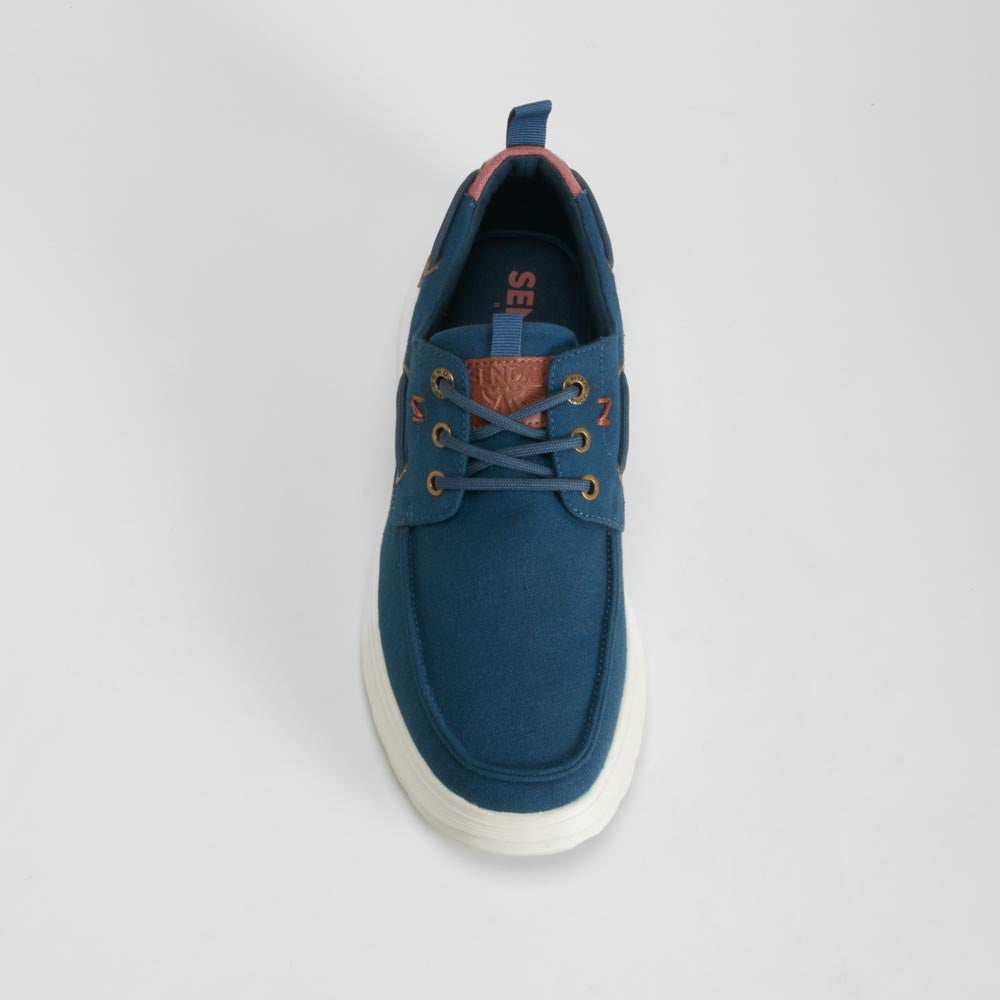 Zapatilla lona náutico azul marino SENDA ROAD