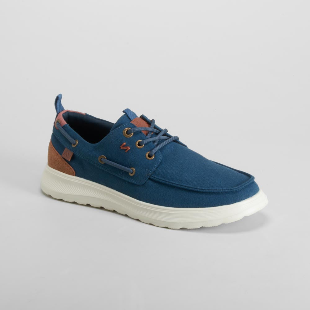 Zapatilla lona náutico azul marino SENDA ROAD