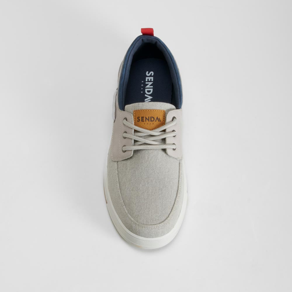 Zapato náutico gris con cordones SENDA ROAD