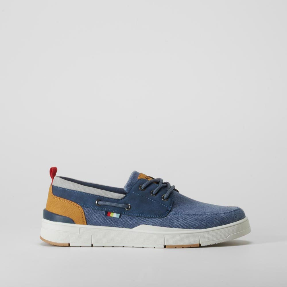Zapato náutico azul con cordones SENDA ROAD