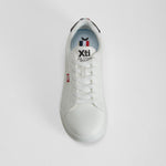 Zapatilla blanca suela baja cordones XTI