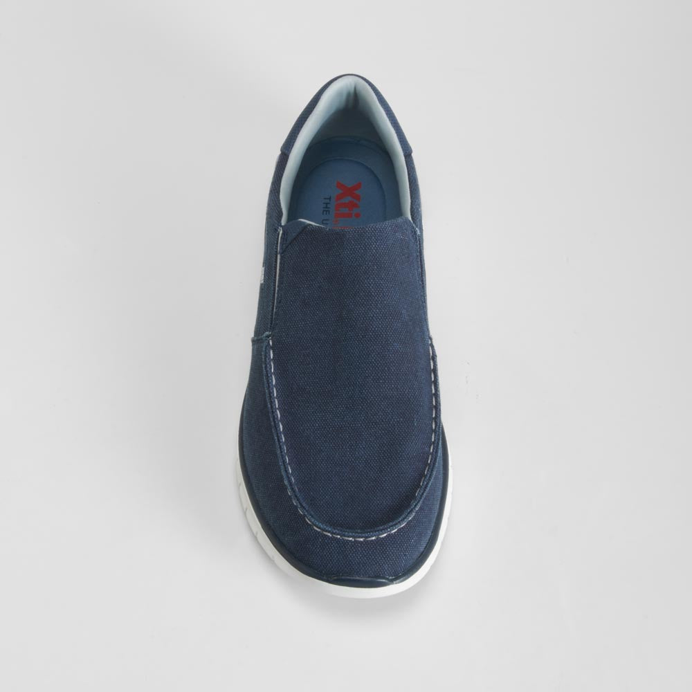 Mocasín slip on azul marino XTI