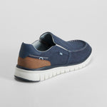 Mocasín slip on azul marino XTI