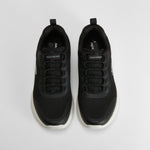 Zapatilla deportiva negra suela blanca SKECHERS