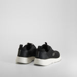 Zapatilla deportiva negra suela blanca SKECHERS