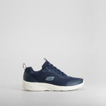 Zapatilla deportiva azul suela blanca SKECHERS