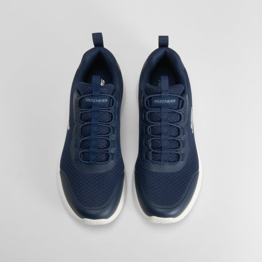 Zapatilla deportiva azul suela blanca SKECHERS