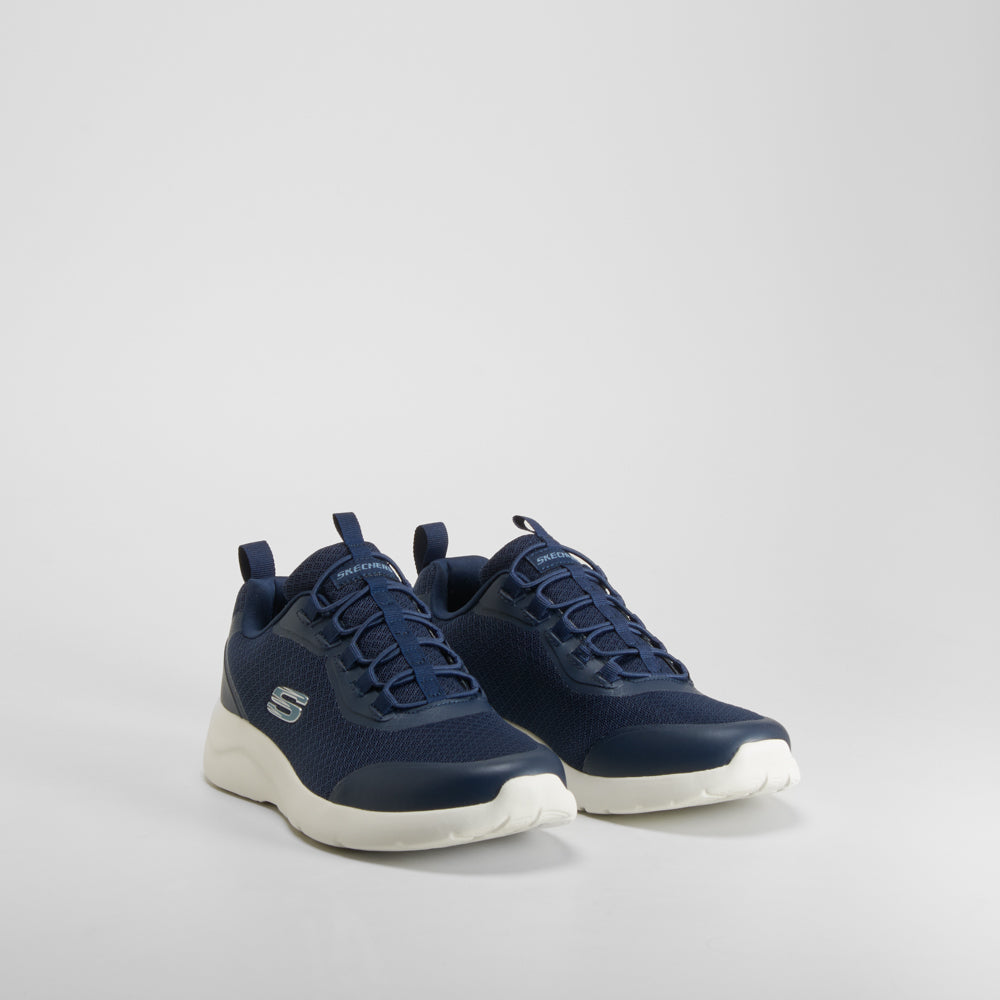 Zapatilla deportiva azul suela blanca SKECHERS