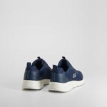 Zapatilla deportiva azul suela blanca SKECHERS