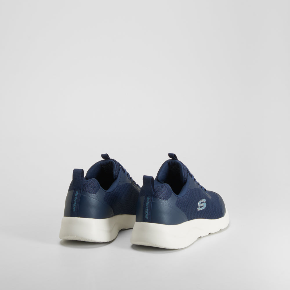 Zapatilla deportiva azul suela blanca SKECHERS