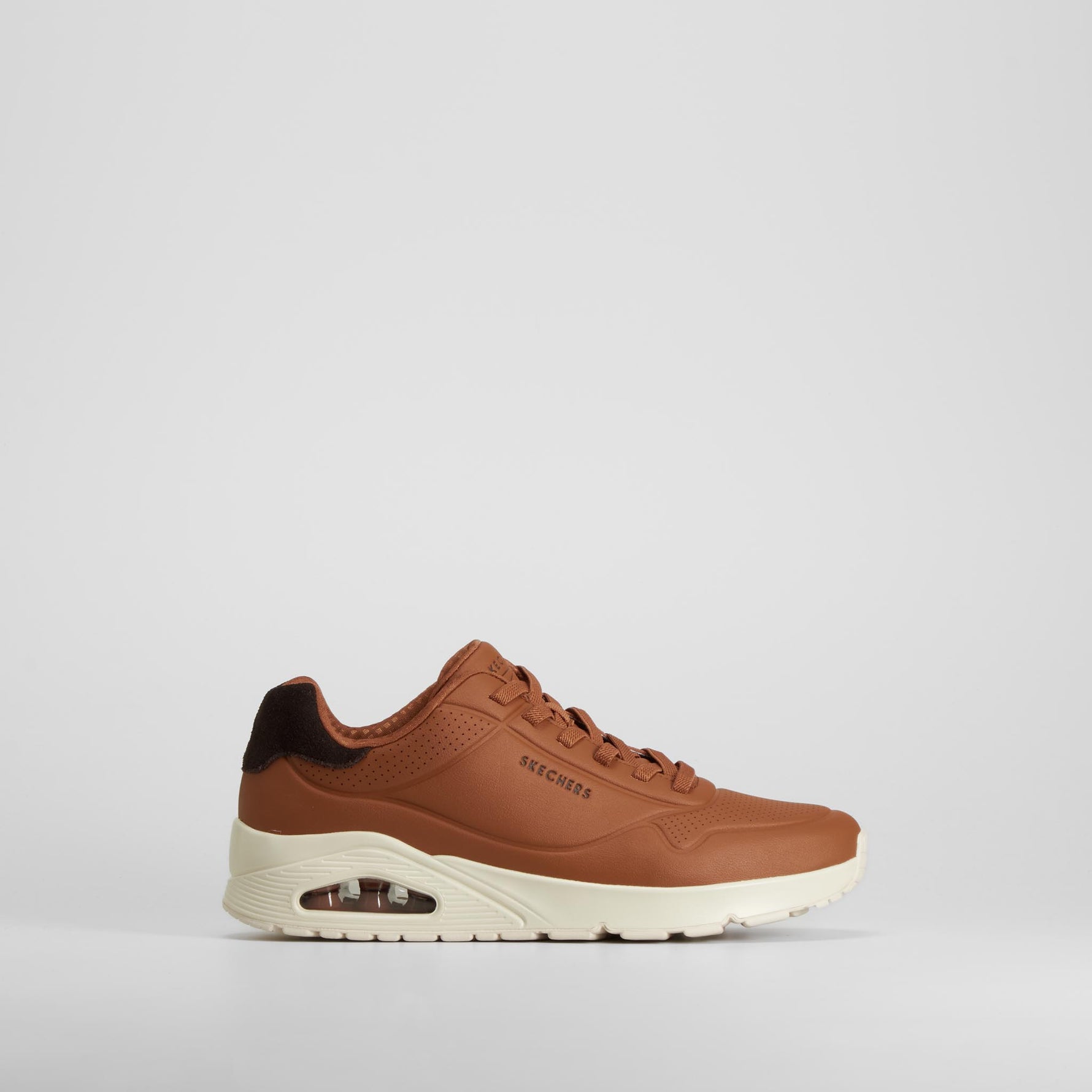 Zapatilla deportiva street UNO marrón SKECHERS