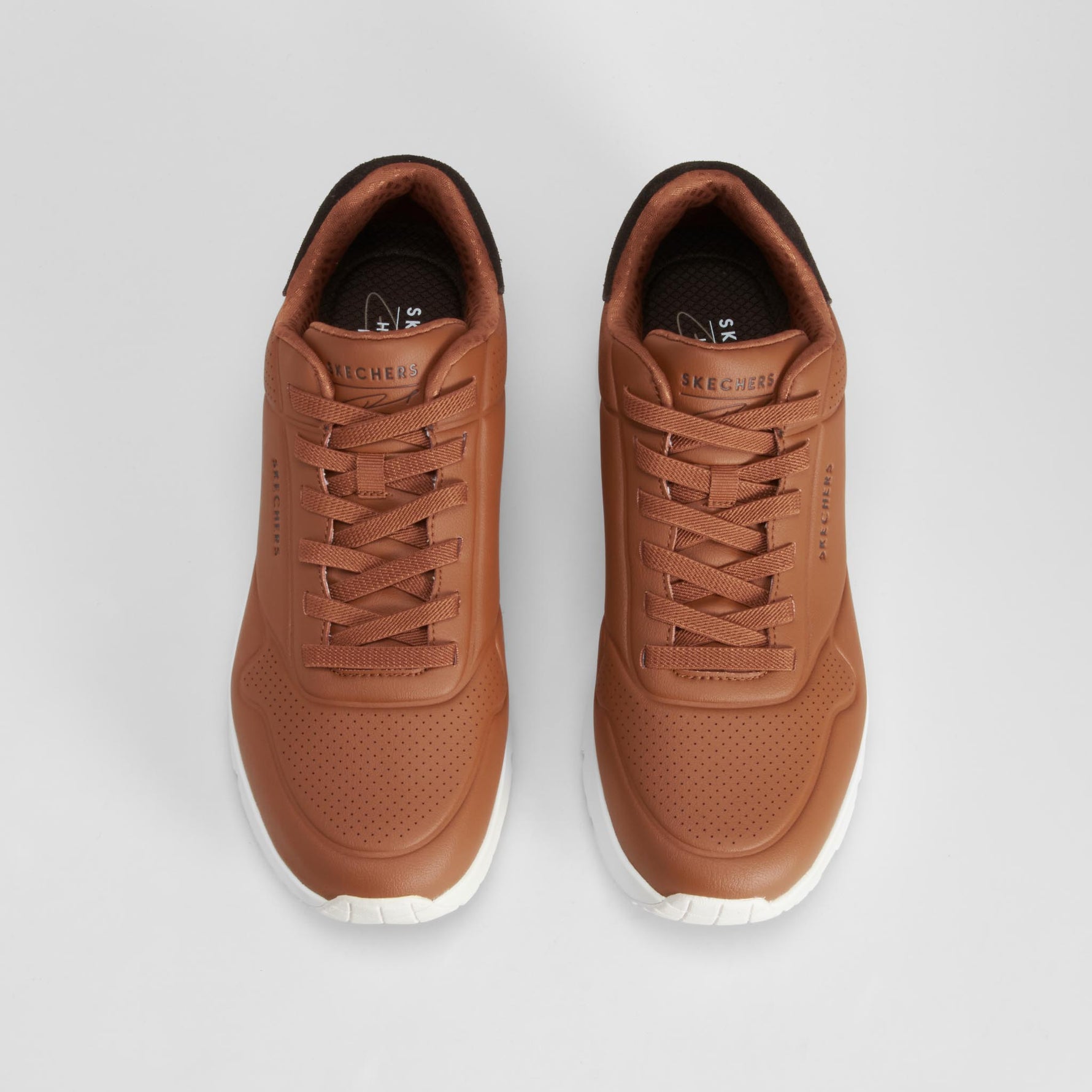 Zapatilla deportiva street UNO marrón SKECHERS