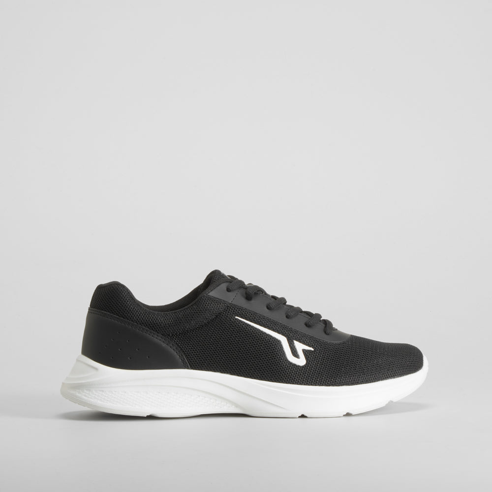 Zapatilla deportiva negra suela blanca UTWO