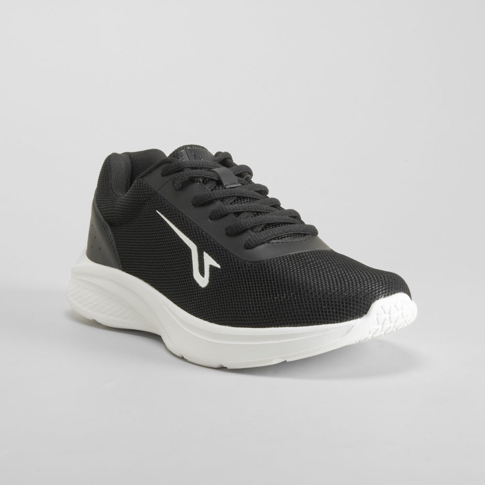 Zapatilla deportiva negra suela blanca UTWO