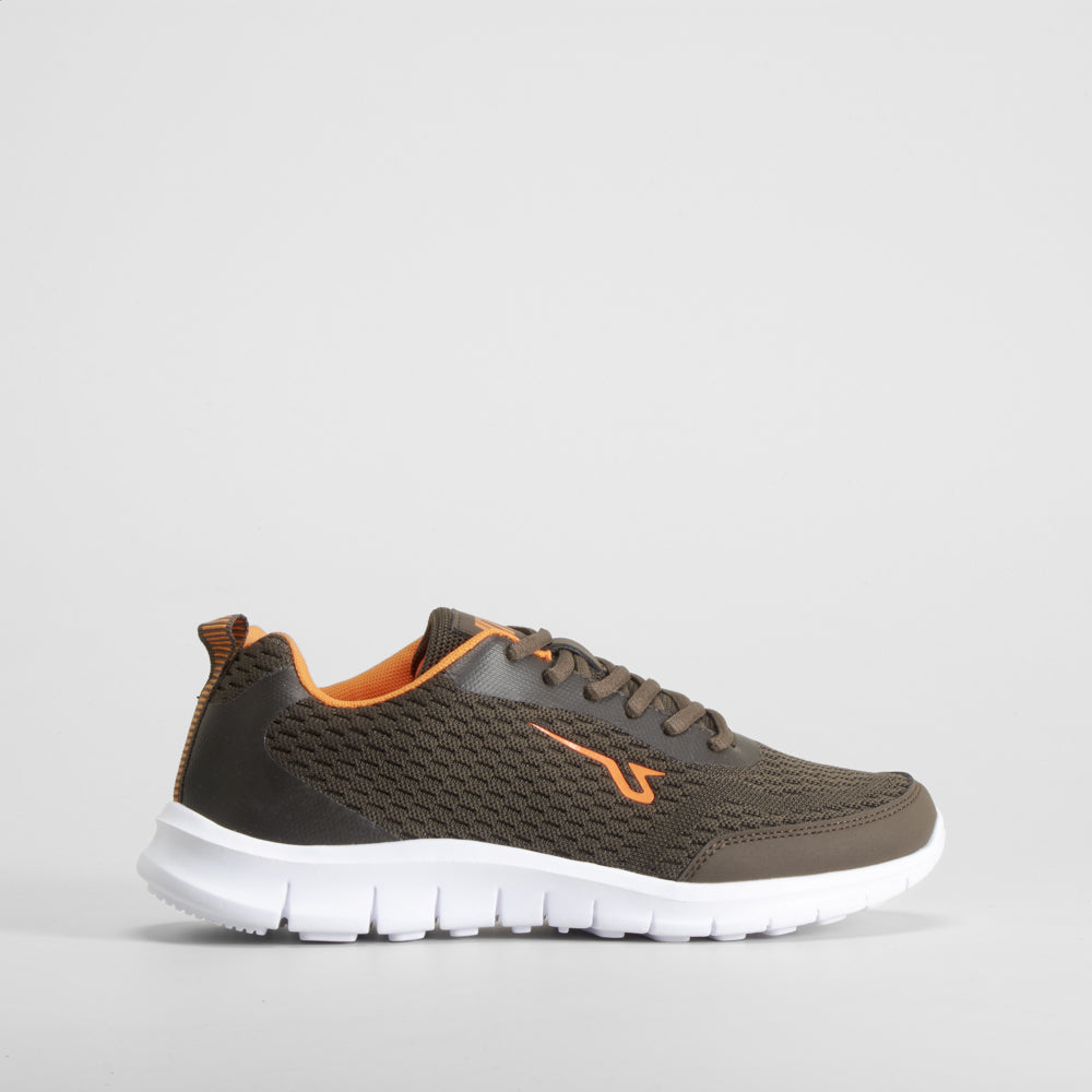 Deportiva kaki y naranja UTWO