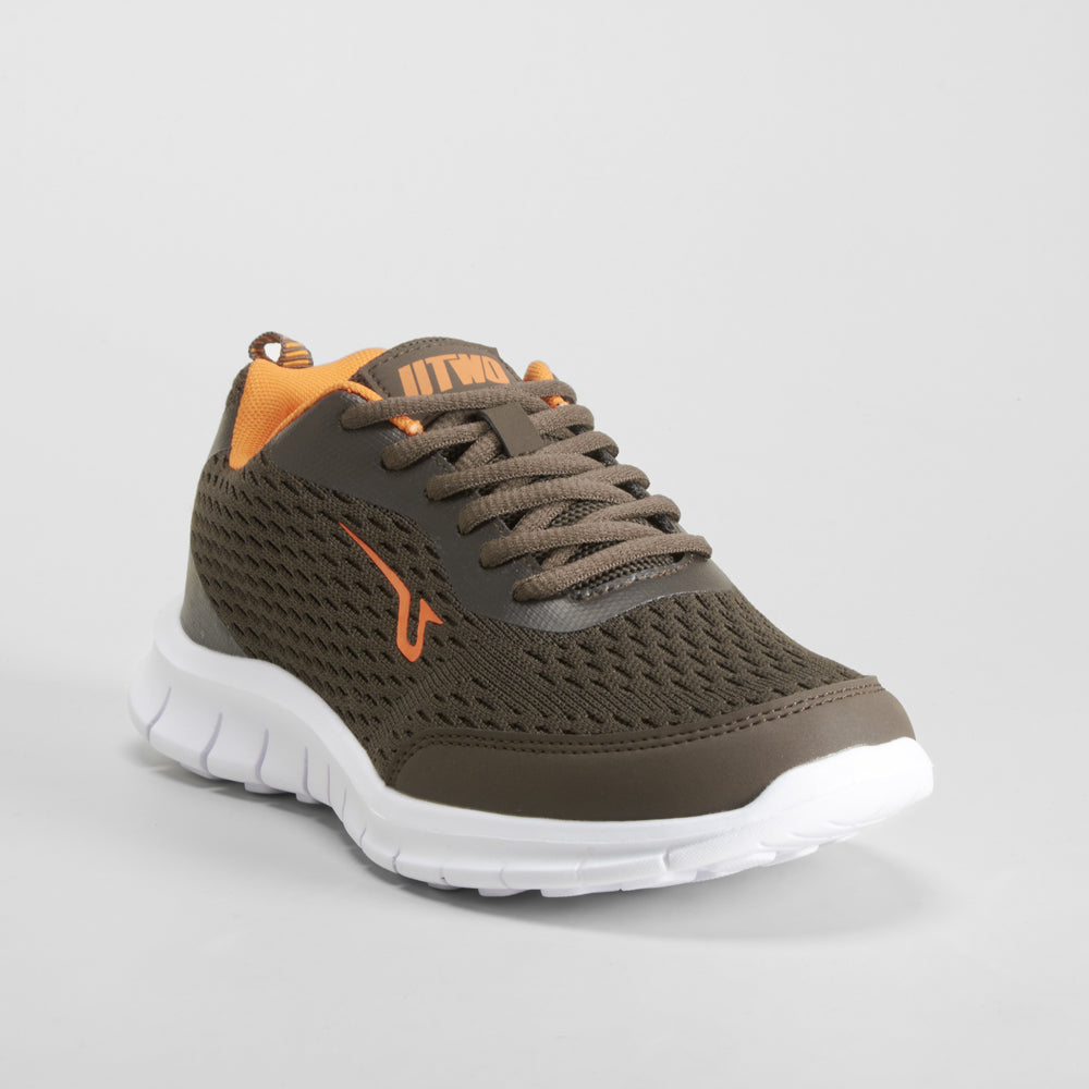 Deportiva kaki y naranja UTWO