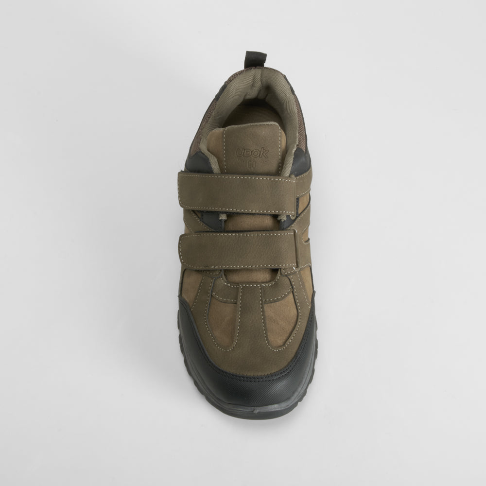 Deportiva trekking cierre velcro verde UDOK