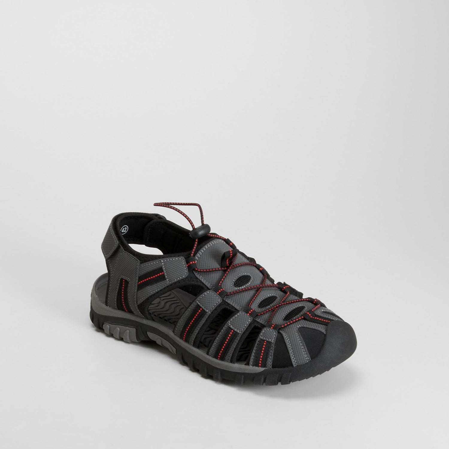 Sandalia outdoor cerrada cordón elástico gris UDOK