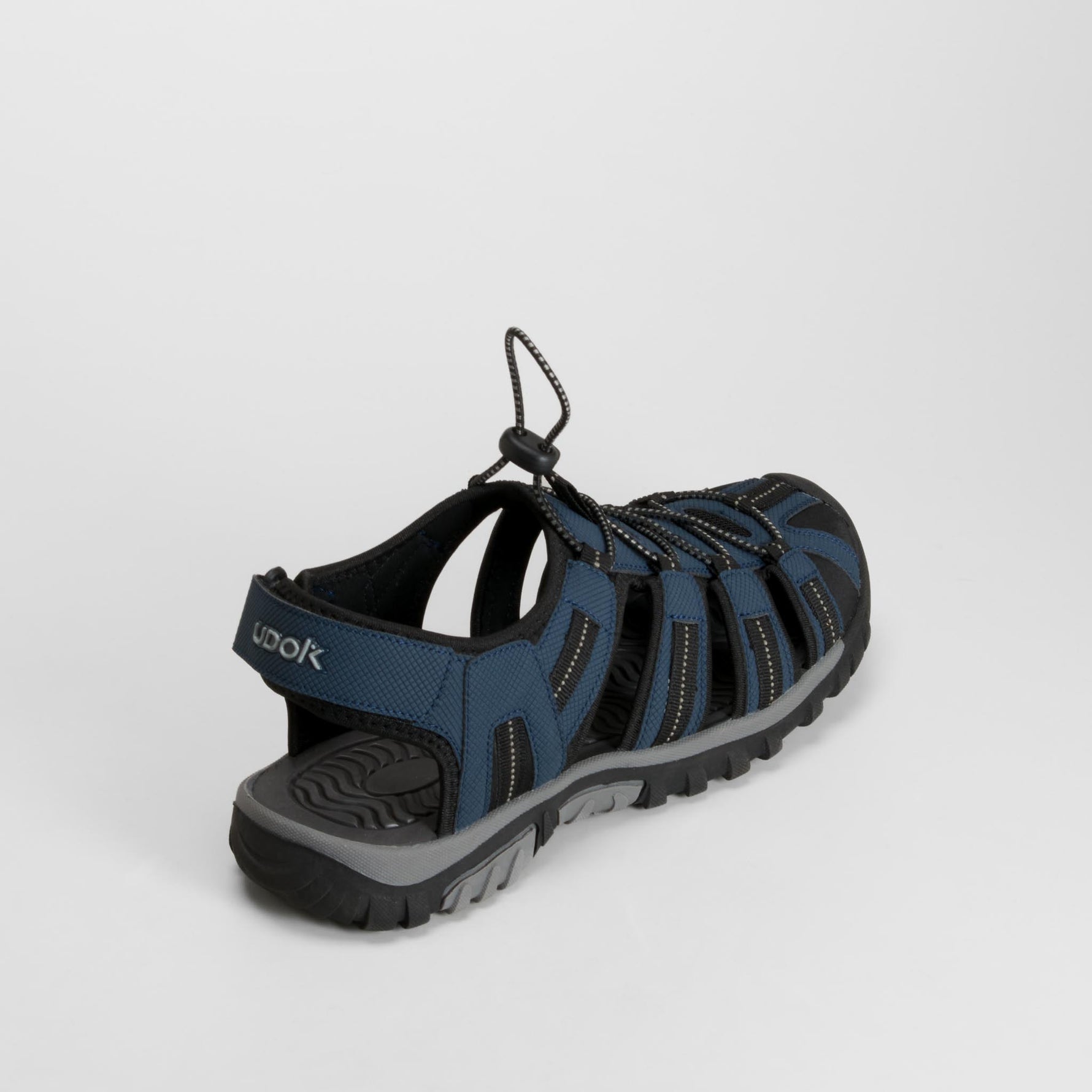 Sandalia outdoor cerrada cordón elástico azul UDOK