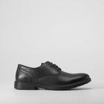 Zapato vestir de piel cordones negro COMFEET