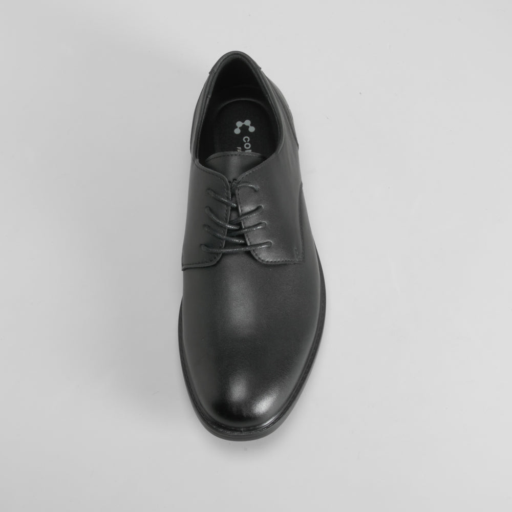 Zapato vestir de piel cordones negro COMFEET