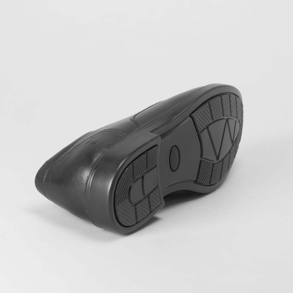 Zapato vestir de piel cordones negro COMFEET
