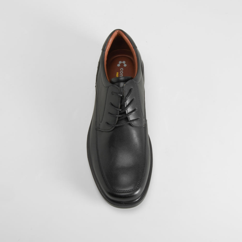 Zapato blucher negro piel COMFEET