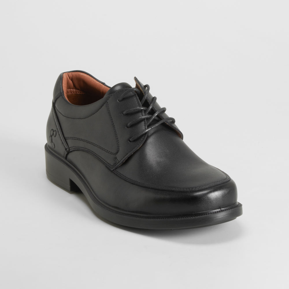 Zapato blucher negro piel COMFEET