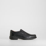 Zapato slip on vestir negro piel COMFEET