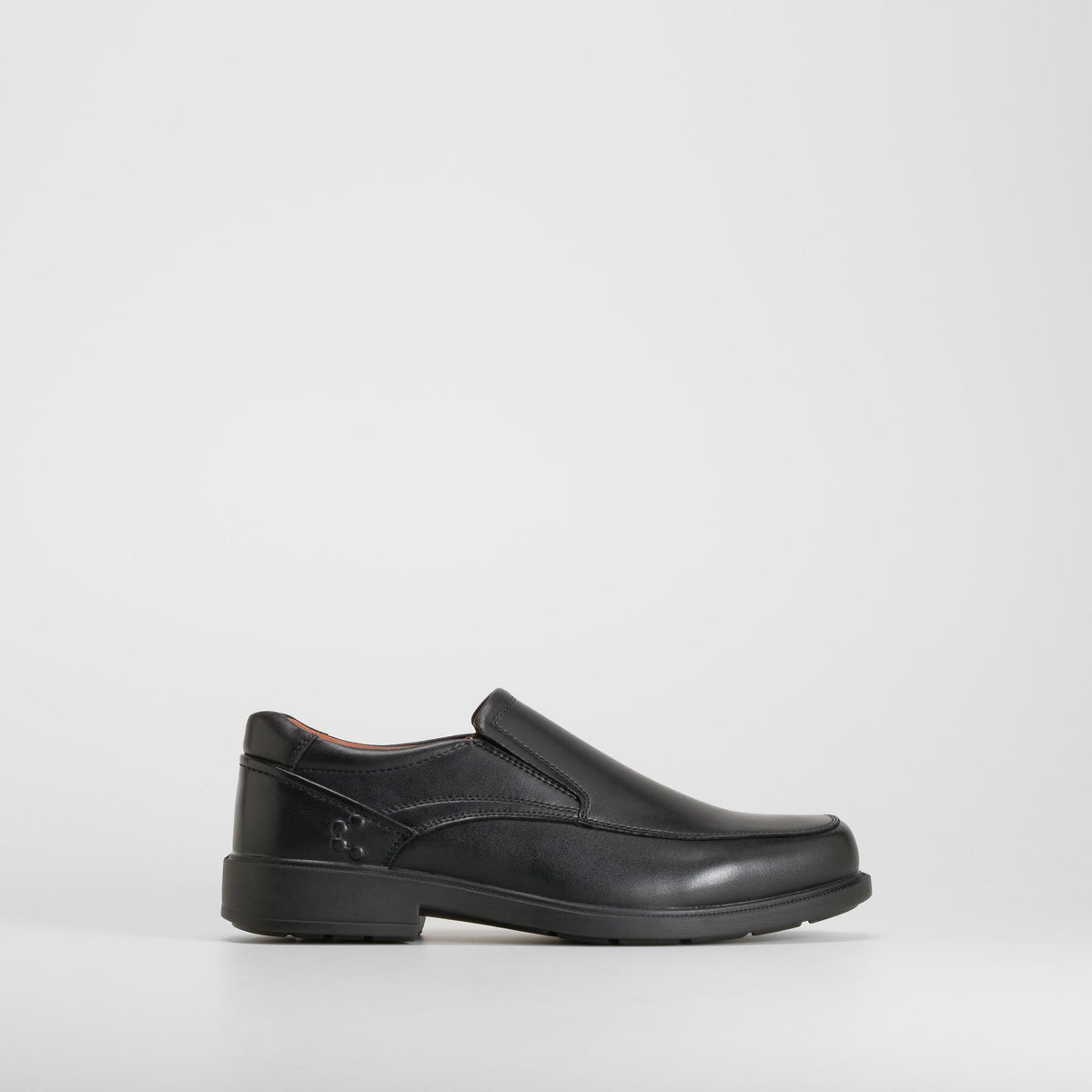 Zapato slip on vestir negro piel COMFEET