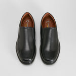 Zapato slip on vestir negro piel COMFEET