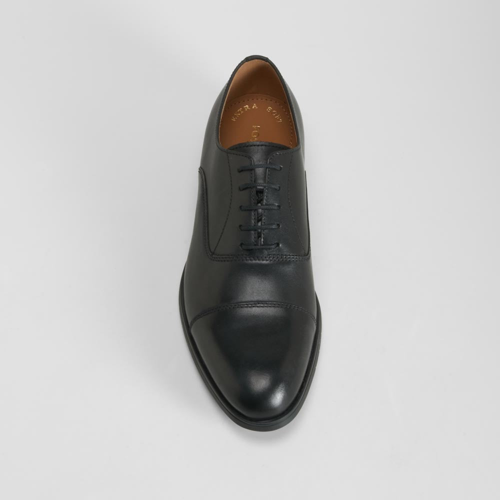 Zapato negro elegante piel FOSCO