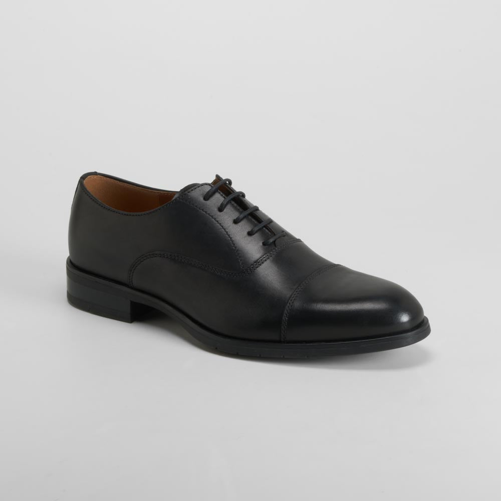 Zapato negro elegante piel FOSCO