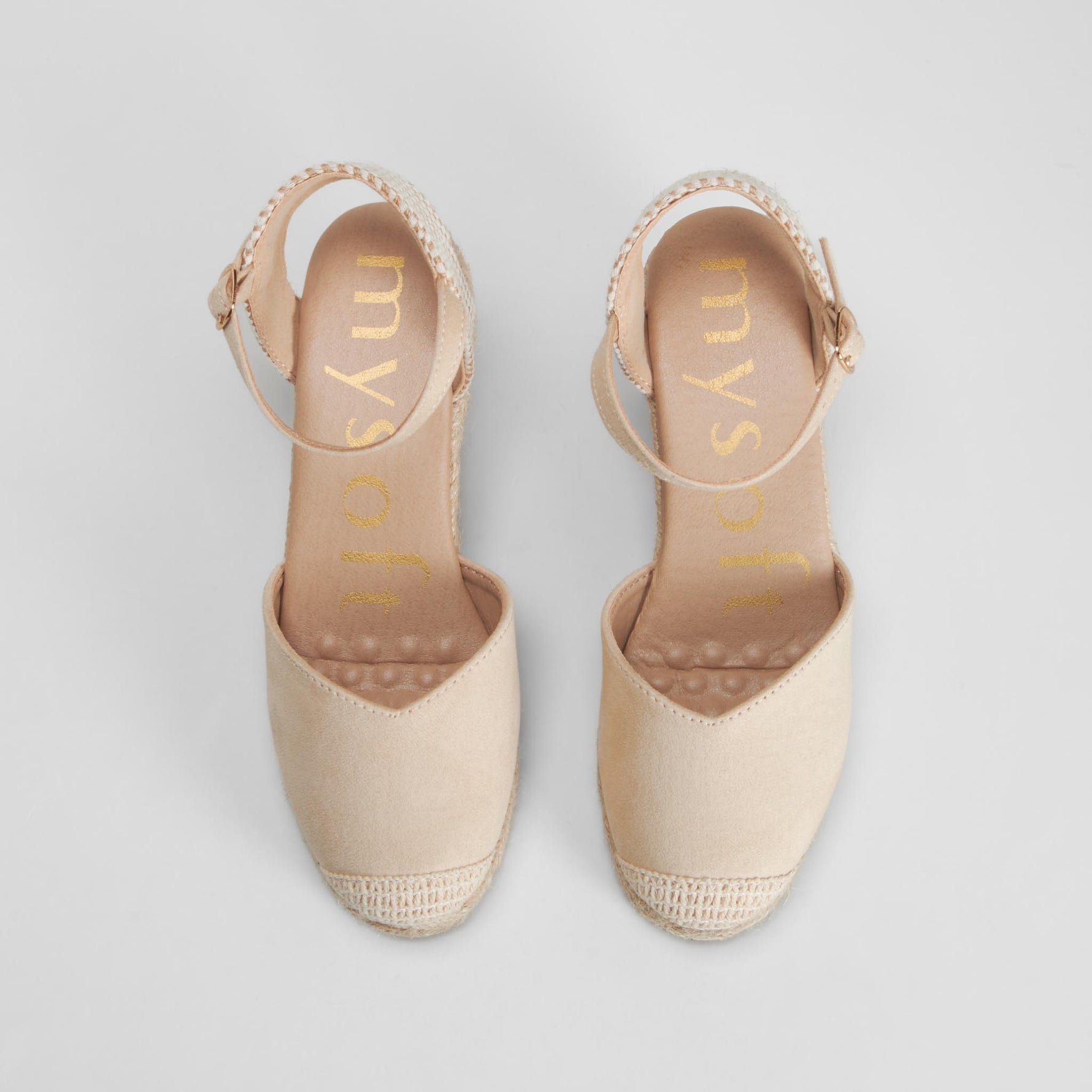 Alpargata cuña yute beige MYSOFT