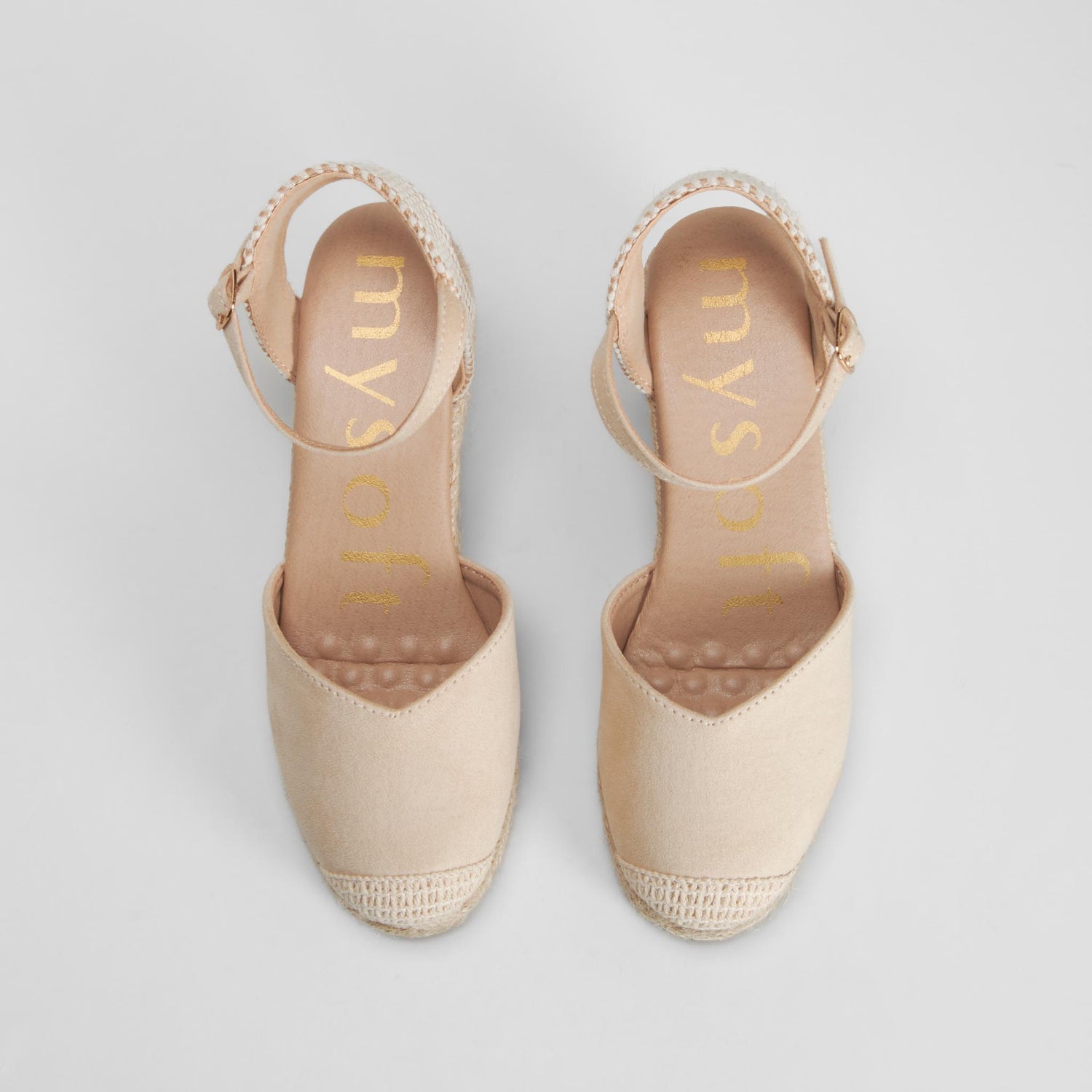 Alpargata cuña yute beige MYSOFT