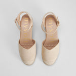 Alpargata cuña yute beige MYSOFT
