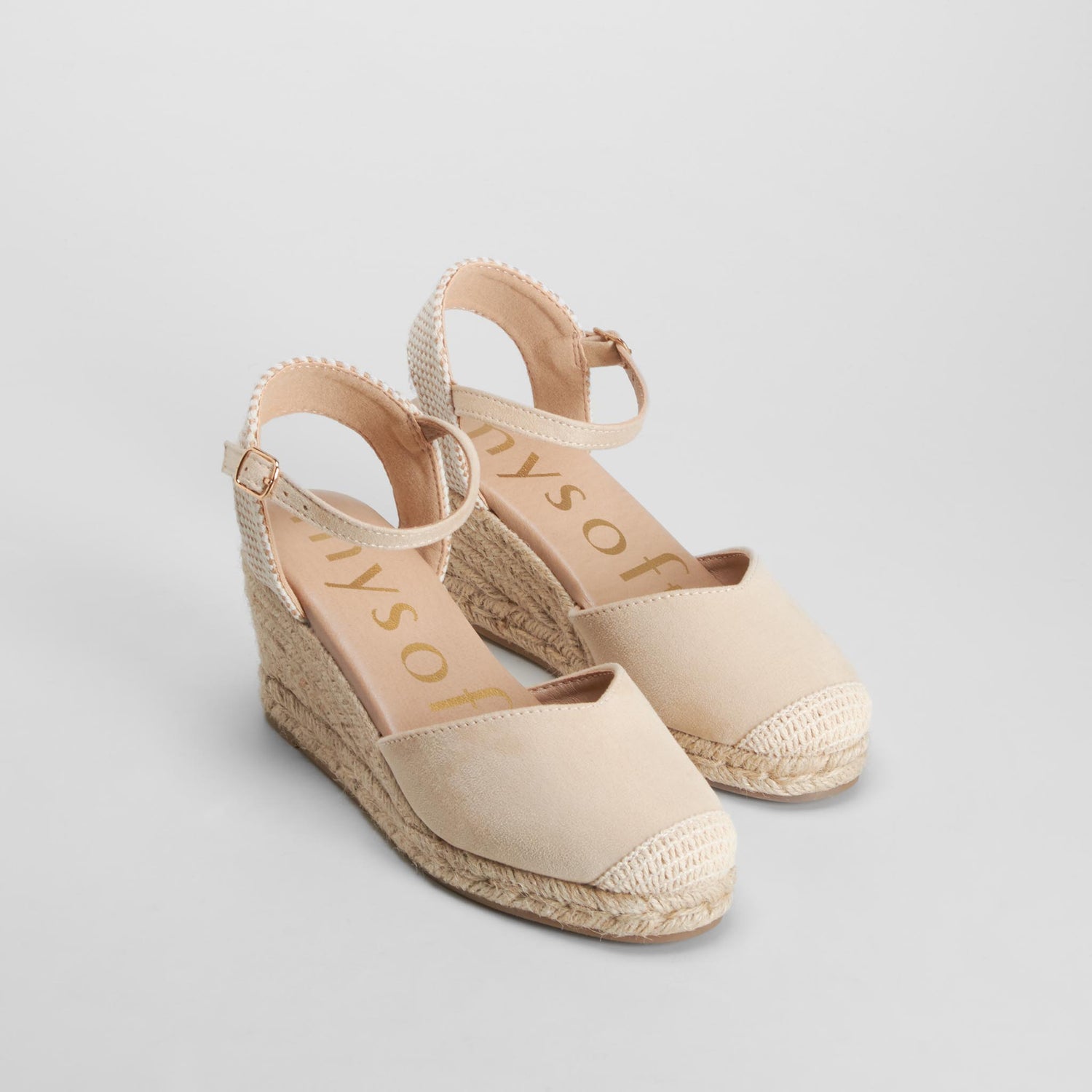 Alpargata cuña yute beige MYSOFT