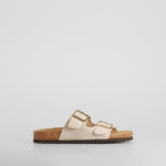 Sandalia bio doble hebilla beige MYSOFT