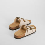 Sandalia bio doble hebilla beige MYSOFT