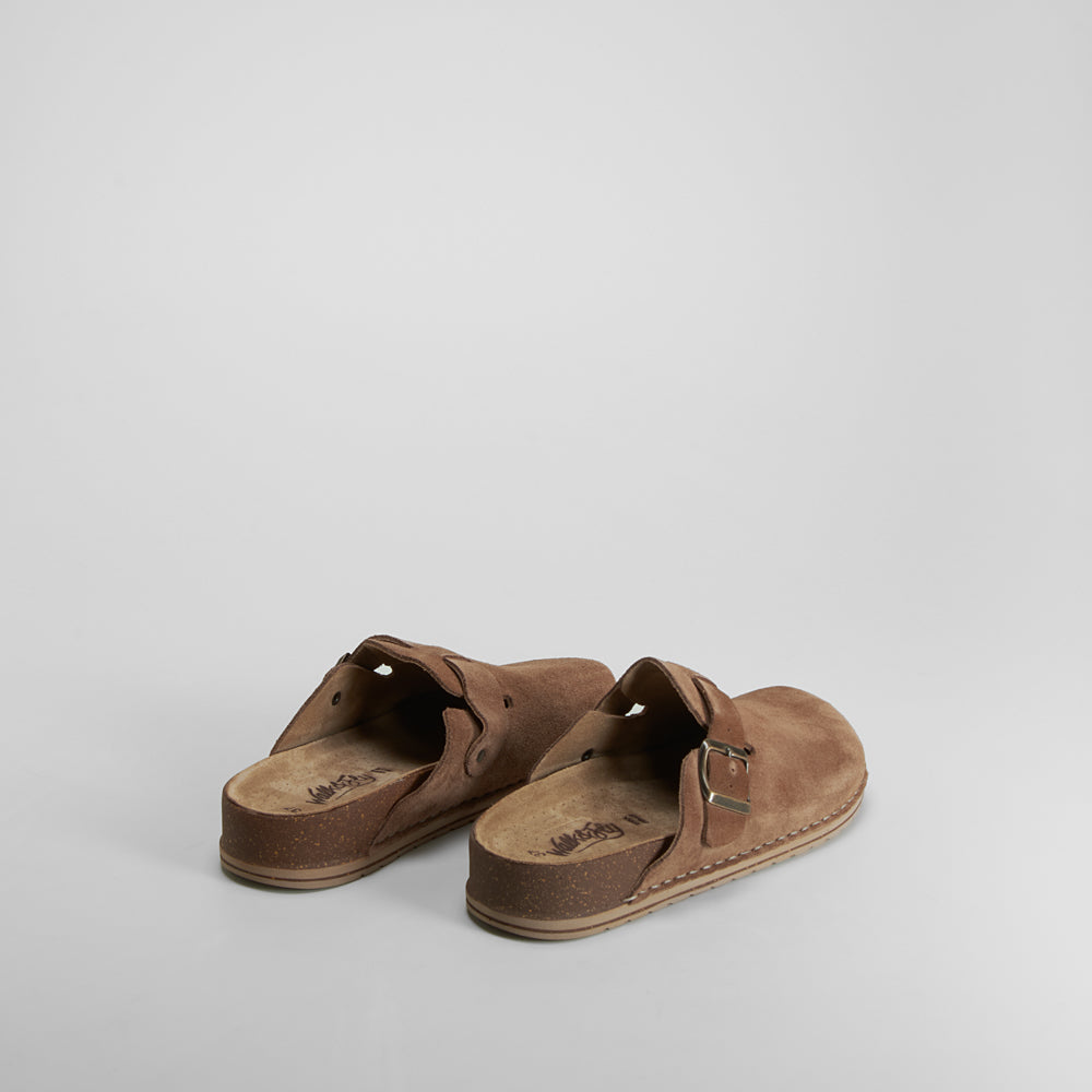 Sandalia bio de piel beige WALK AND FLY