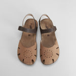 Sandalia piel beige WALK AND FLY