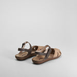 Sandalia piel beige WALK AND FLY