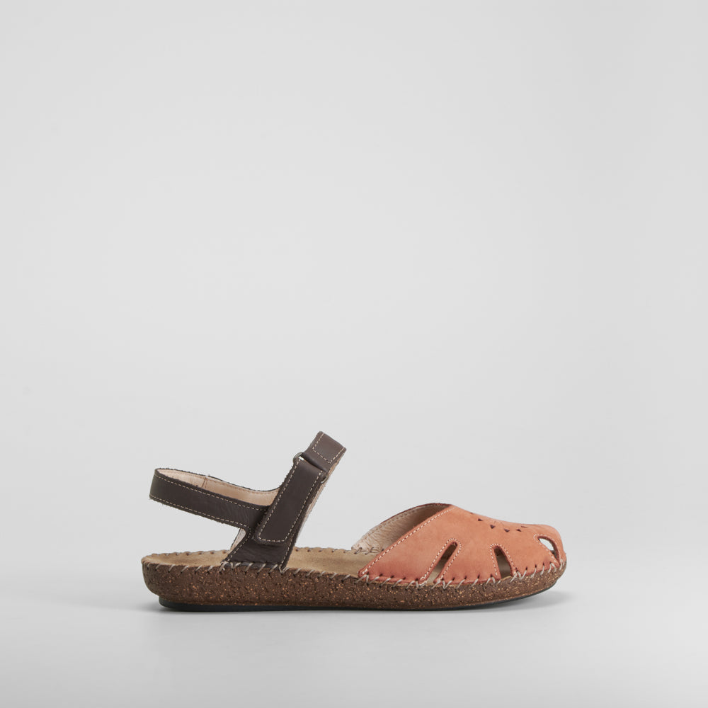 Sandalia piel rojo WALK AND FLY