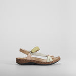 Sandalia tira lateral piel multicolor WALK AND FLY