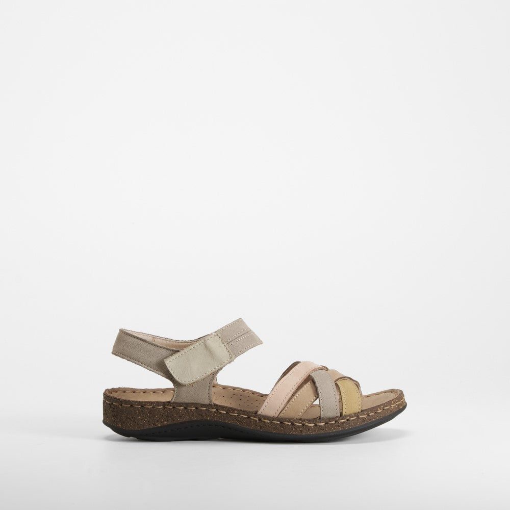 Sandalia piel multicolor WALK AND FLY