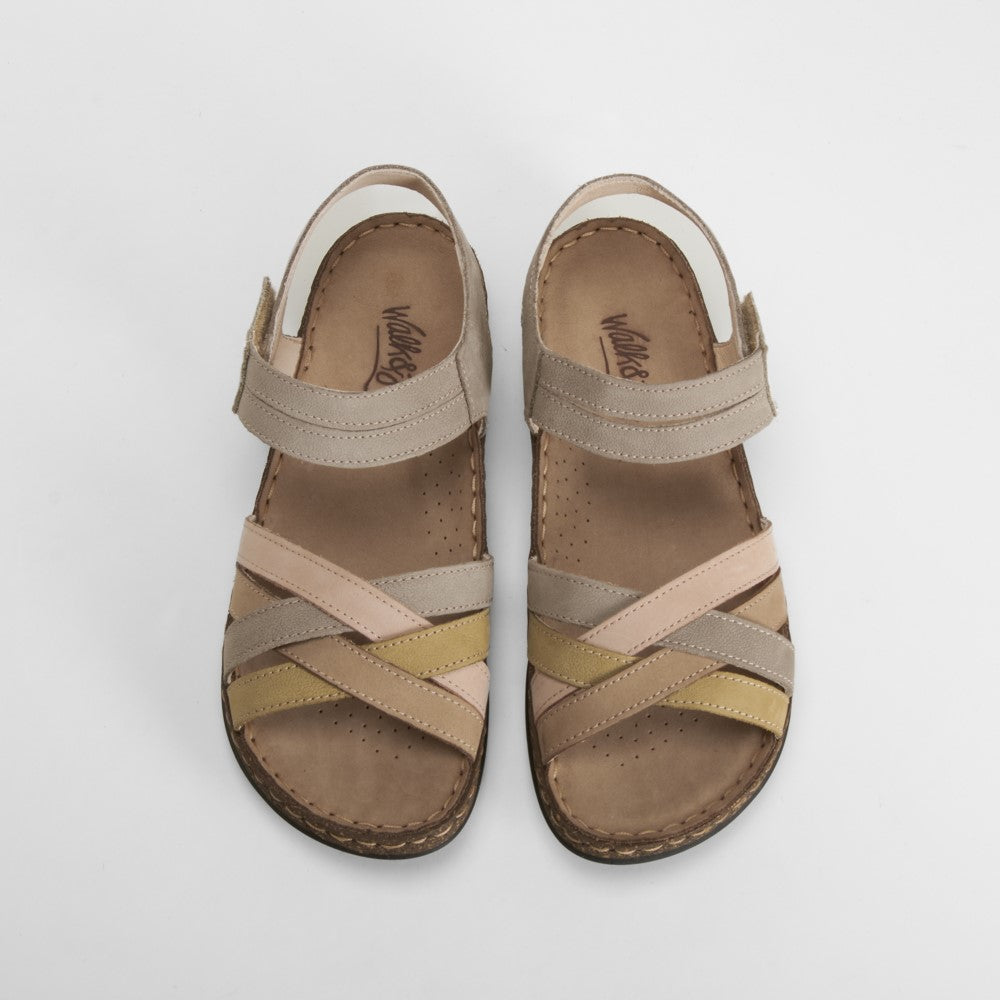 Sandalia piel multicolor WALK AND FLY