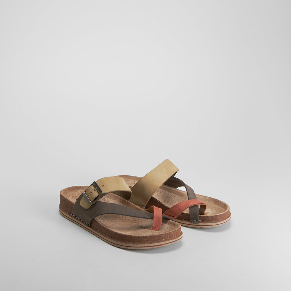 Sandalia esclava piel multicolor WALK AND FLY