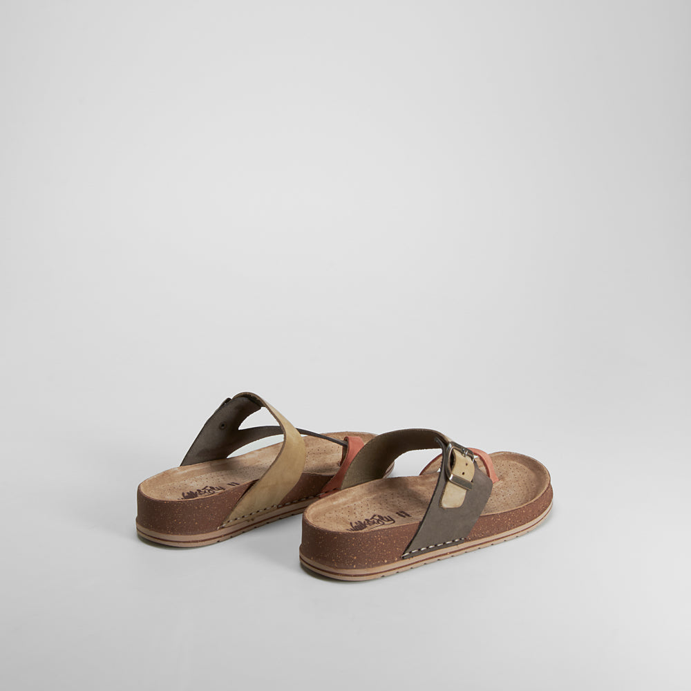 Sandalia esclava piel multicolor WALK AND FLY
